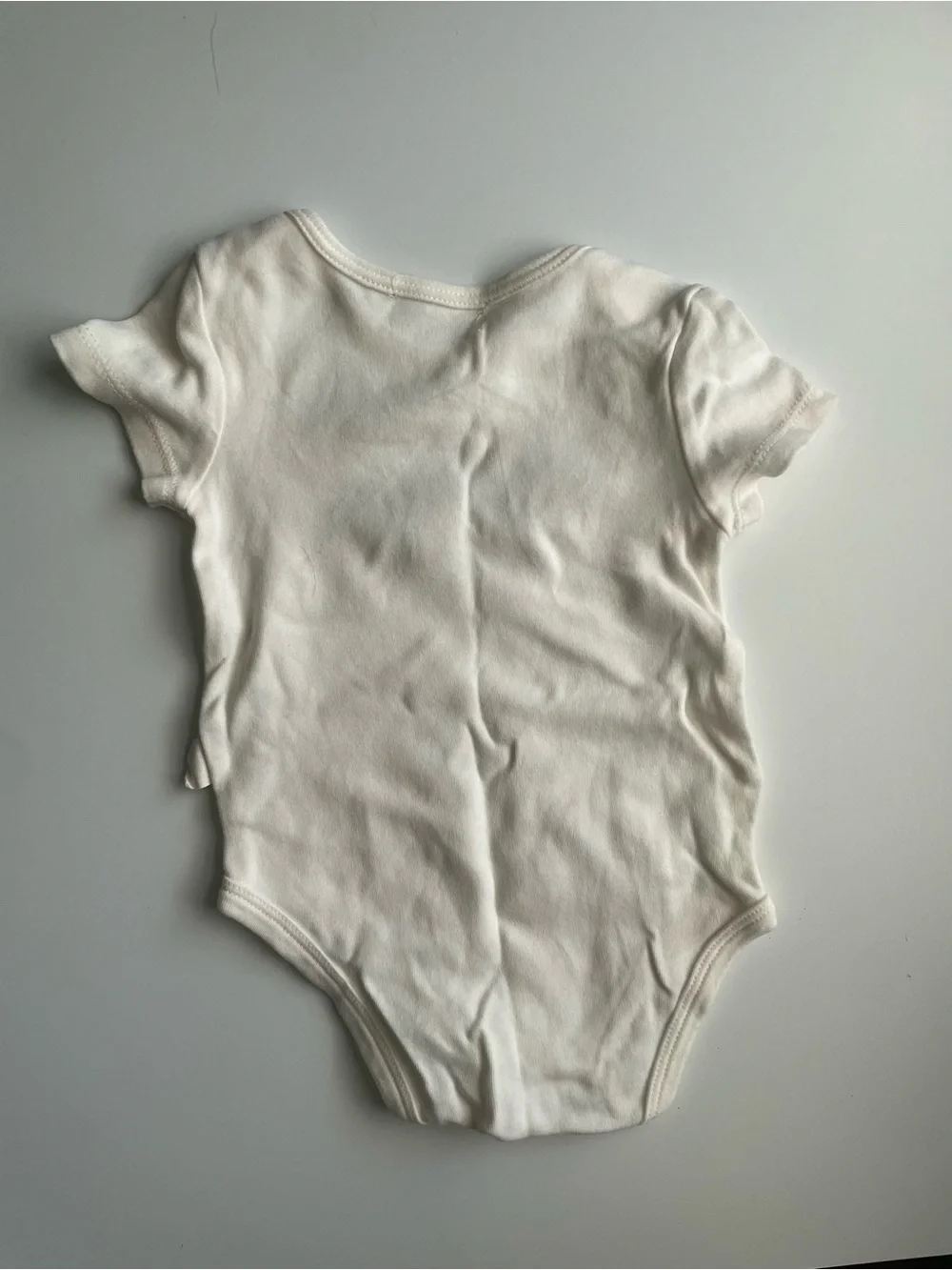 100% Organic Cotton 2-pc Set Cream Baby Bodysuit with 'home is my happy place.'